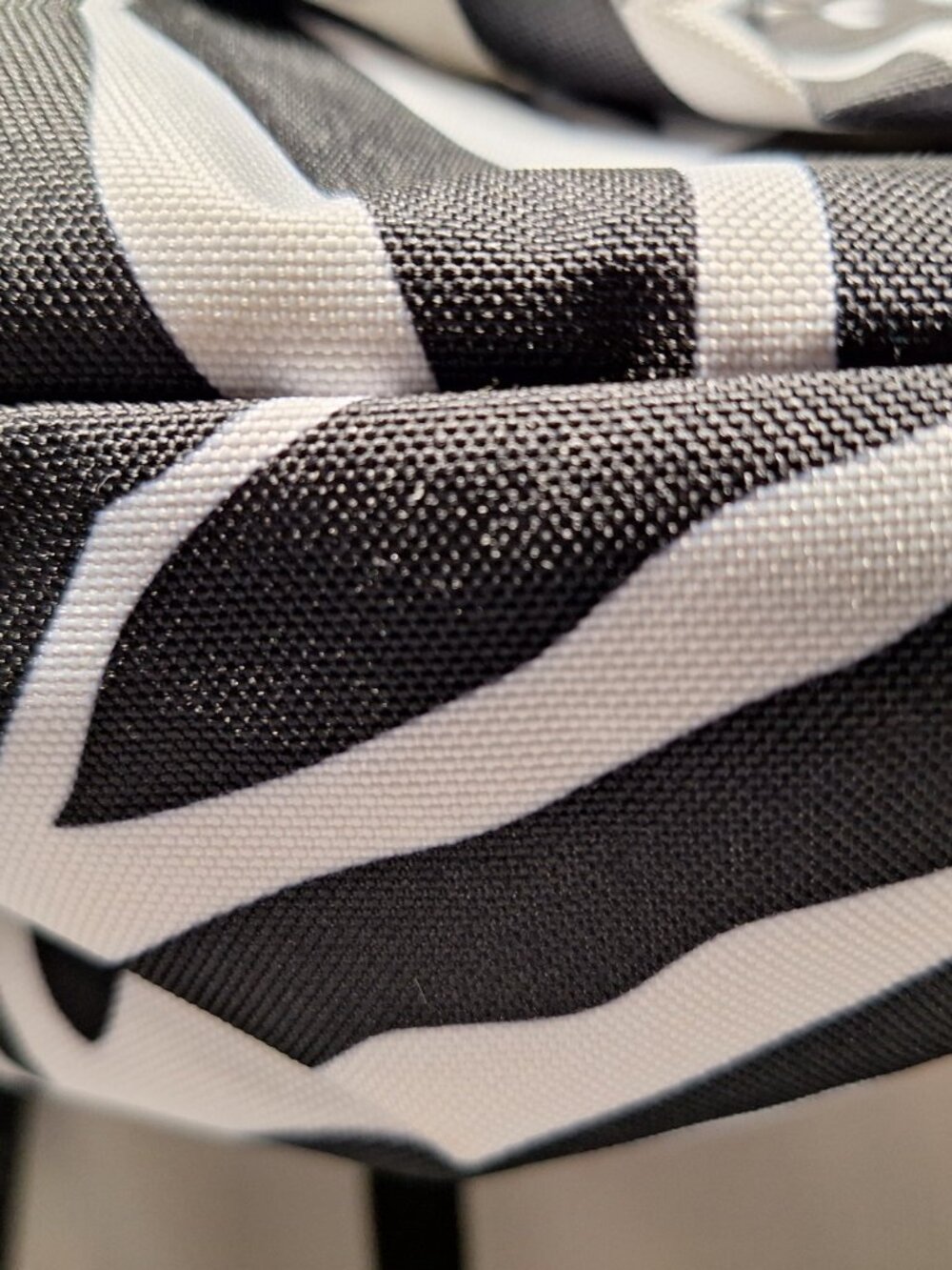 Jansport Backpack Zebra Black White w/Blue - Picture 5 of 10